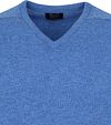 William Lockie V-Neck Lambswool Light Blue