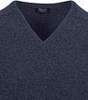 William Lockie V-Neck Lambswool Indigo Melange Product / Detail