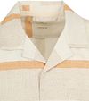 Anerkjendt Short Sleeve Hemd Leo Leinen Streifen Ecru Product / Detail