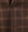 Abito Suitable Strato Toulon in lana a quadri marrone Product / Detail
