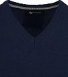 Jersey de lana de cordero Suitable con cuello de pico en azul marino Product / Detail