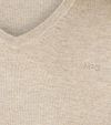 Jersey McGregor Merino Blend con cuello de pico en color arena Product / Detail