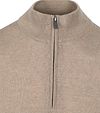 Suitable Merino Half Zip Sweater Beige Product / Detail