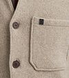 Beżowa koszula overshirt Vanguard na guziki Model / Detail