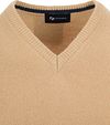 Suitable sweter z wełny z dekoltem w serek beżowy Product / Detail