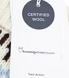 Berretto KnowledgeCotton Apparel in lana con stampa off-white Product / Detail