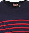 Armor-Lux Port-Louis T-Shirt Strepen Donkerblauw Rood Product / Detail