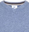 R2 Trui V-Hals Merinowol Blauw Product / Detail