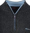NZA Pull Christopher Demi-Zip Marine Mélanger Product / Detail