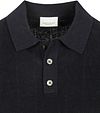 Profuomo Polo Linen Blend Herringbone Marine Product / Detail