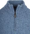 Suitable Half Zip Pullover Tweed Wool Blend Blue Product / Detail