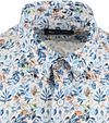 Suitable Short Sleeve Shirt Floral Print Blue Product / Detail