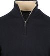 Steppin' Out Half-Zip Pullover Cotton Cashmere Navy Product / Detail
