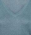 Steppin' Out Women Pullover Cotton Cashmere V-Neck Sage Product / Detail