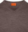 Suitable Merino Pullover mit V-Ausschnitt in Taupe Product / Detail