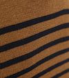 Armor-Lux sweter Camionneur Half Zip z wełny w paski brązowy Product / Detail
