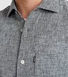 Camicia a maniche corte Vanguard in lino antracite Model / Detail