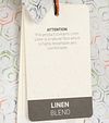 Camicia in lino No Excess con stampa off-white Product / Detail