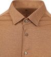 Camisa Desoto sin planchado con cuello Kent marrón Product / Detail