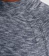 Cast Iron Sweater Turtleneck Blue Model / Detail