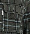 Cast Iron Overshirt Waffle w kratę zielony Model / Detail