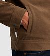 Cast Iron Overshirt Twill Jersey Brun Model / Detail