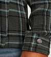 Cast Iron Overshirt Waffle w kratę zielony Model / Detail