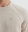 Cast Iron Pullover Heather Plated Ecru Model / Detail
