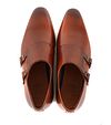 Suitable CognacLeder Schuh Doppel Strap Product