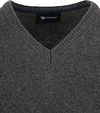 Suitable Lambswool Pullover V-Neck Dark Grey Product / Detail