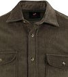 Suitable Overshirt Corduroy Donkergroen Product / Detail