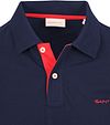 Gant Contrast Piqué Poloshirt Navy Product / Detail