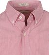 Gant Poplin Banker Hemd Streep Rood Product / Detail