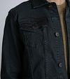 Giacca in denim Petrol blu navy Model / Detail