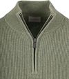 Suitable Half Zip Pullover Wool Blend Green Model / Voorkant