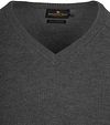 Steppin' Out Maglione scollo a V in lana d’agnello antracite Product / Detail