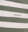 Gant randig piké-polo i grönt Product / Detail