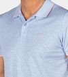 NZA Polo Warren Pastel Blue Model / Detail