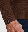 Jersey de cuello alto de punto Vanguard marrón Model / Detail