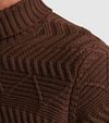 Jersey de cuello alto de punto Vanguard marrón Model / Detail