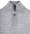 KING Essentials The Michael Half Zip Pull de merino gris Product / Detail