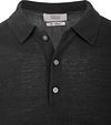 KING Essentials The Robert Polo de manga larga de merino Negro Product / Detail