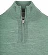 KING Essentials The Michael maglione in lana merino con mezza zip Verde Product / Detail