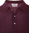 King Essentials The Robert Long Sleeve Polo Merino Burgundy Product / Detail