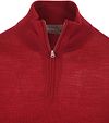 King Essentials The Michael Half Zip Pull Merino Rouge Product / Detail