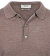 KING Essentials The Robert – koszulka polo z długim rękawem z wełny merino, brązowa Product / Detail