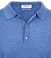 King Essentials The Robert Langærmet Poloshirt Merino Mid Blå Product / Detail