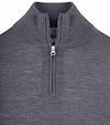 King Essentials The Michael Half Zip Pull Merino Antraciet Product / Detail
