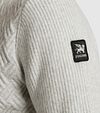 Maglia Vanguard Half Zip con texture ecru Model / Detail