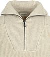 Maglione half zip No Excess melange bicolore greige Product / Detail